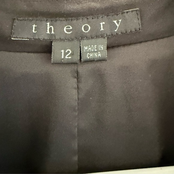 Theory Kimo Black Cotton Blazer 12 - Picture 3 of 5